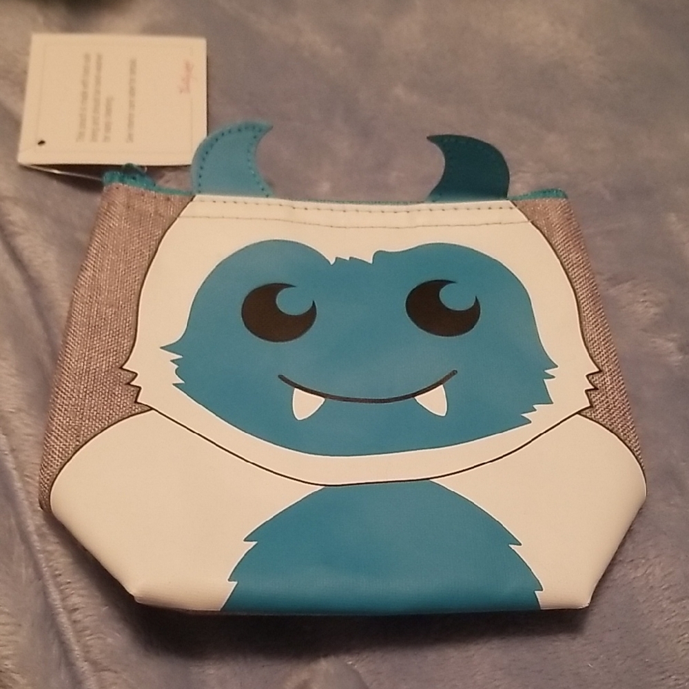 Thirty One COOL ZIP Blue Monster Pouch